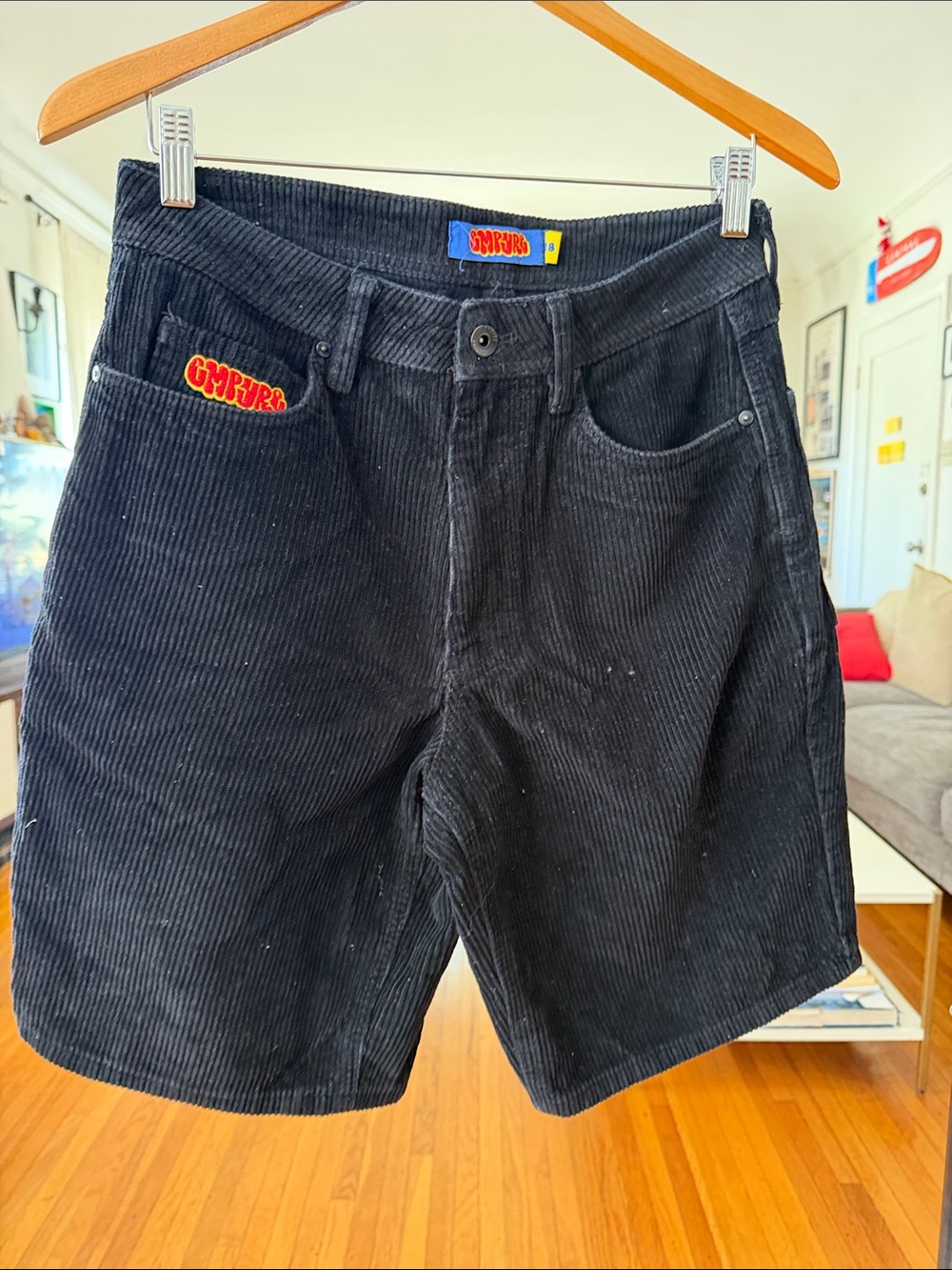 Empyre Black Corduroy Men’s Shorts